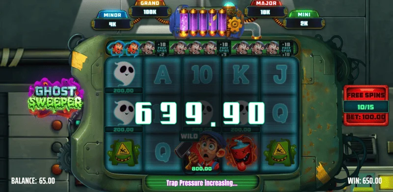 Ghost Sweeper - ushindi mkubwa katika mfululizo wa Free Spins na kizidishi